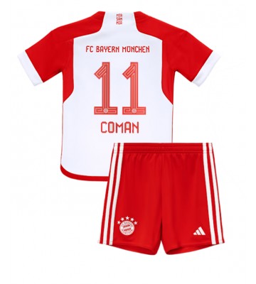 Maillot de foot Bayern Munich Kingsley Coman #11 Domicile enfant 2023-24 Manches Courte (+ pantalon court)